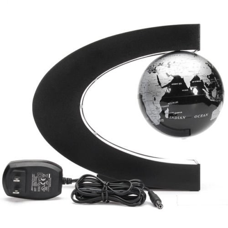 Floating Globe with Led Lights C Shape Magnetic Levitation Floating Globe