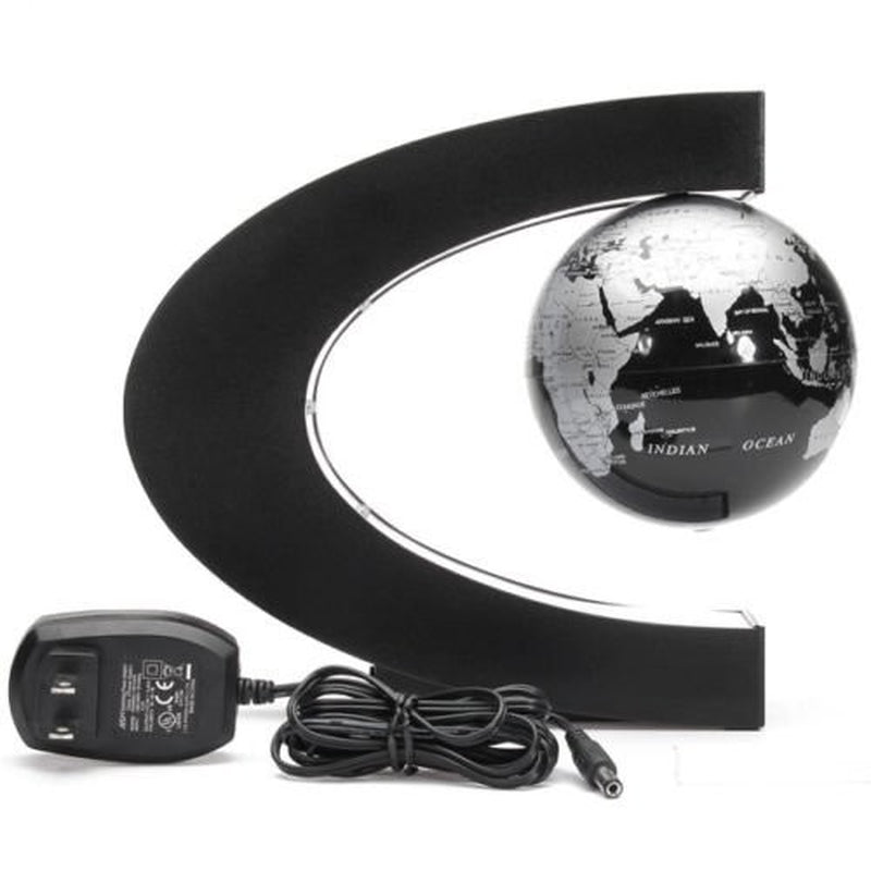Floating Globe with Led Lights C Shape Magnetic Levitation Floating Globe