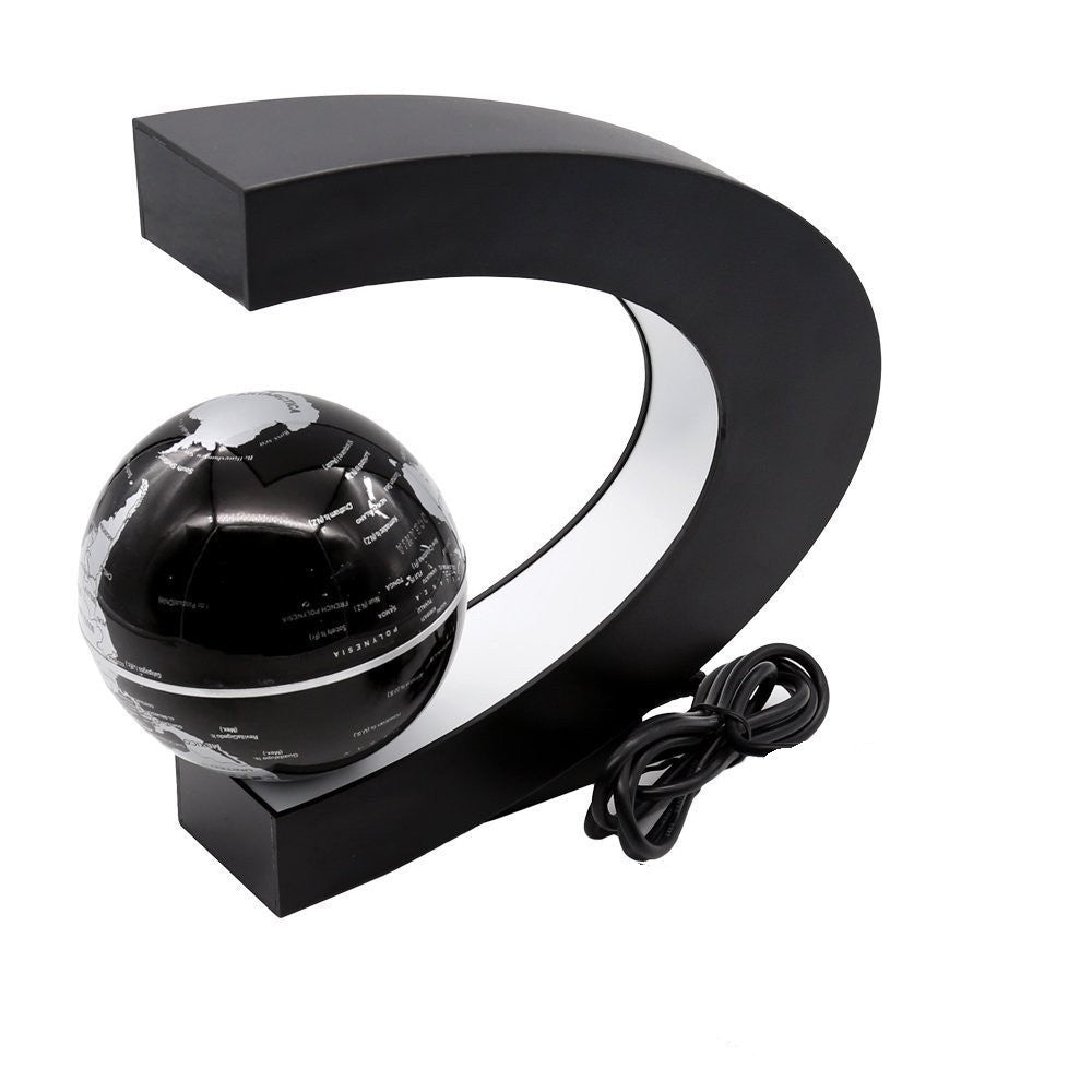Floating Globe with Led Lights C Shape Magnetic Levitation Floating Globe